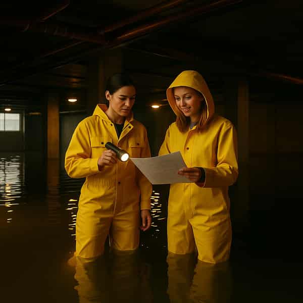Notfalleinsatz vom Gas Wasser Heizung Service in Lustenau – Hilfe bei Wasserschaden in Garage oder Keller.
