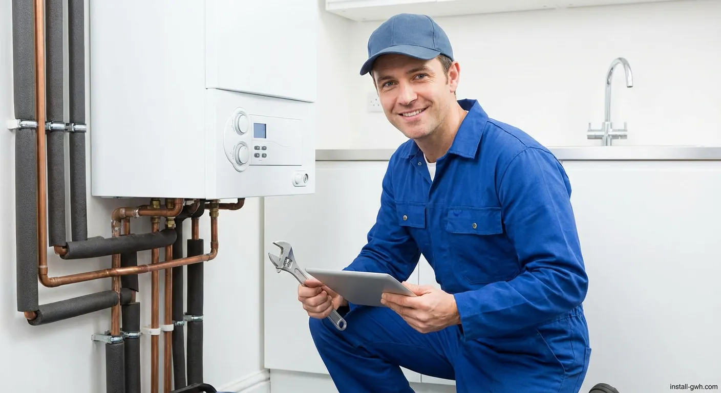 Bart Haustechnik Monteur bei Installationsarbeiten