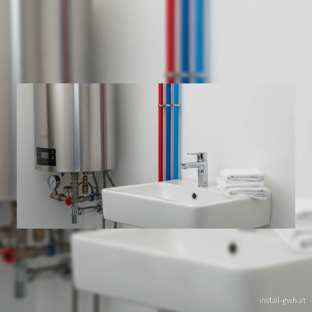 Modernes Badezimmer, installiert von Ebel Haustechnik