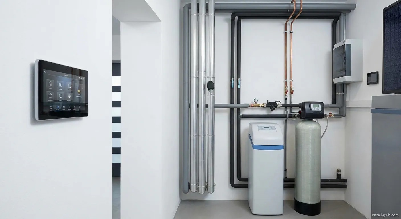 Moderne Heizungsanlage von Emme Haustechnik in einem Einfamilienhaus