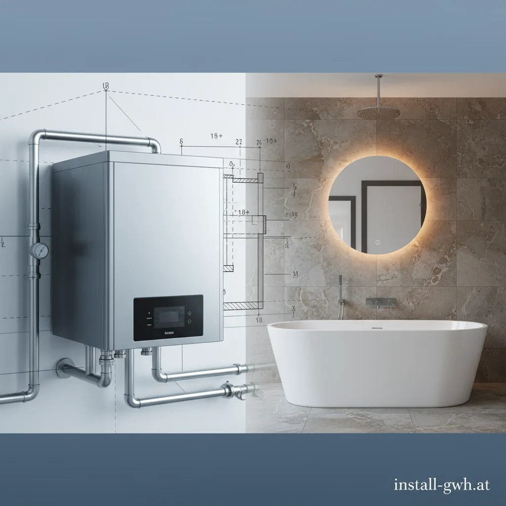 Team von Haustechnik Michaelis vor einem Firmenwagen