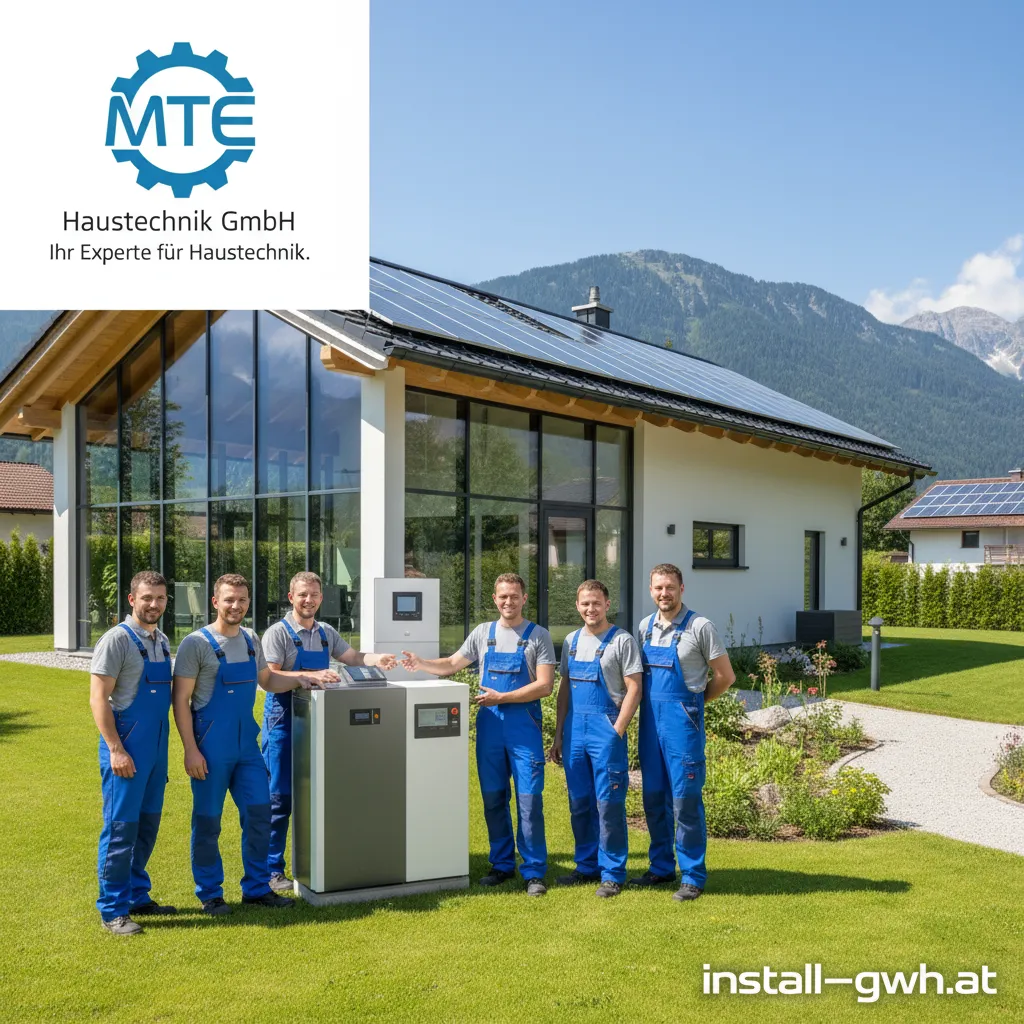 Moderne Heizungsanlage, installiert von mte haustechnik gmbh