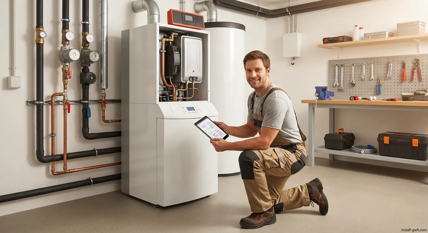 Osterholzer Haustechnik Techniker bei der Arbeit