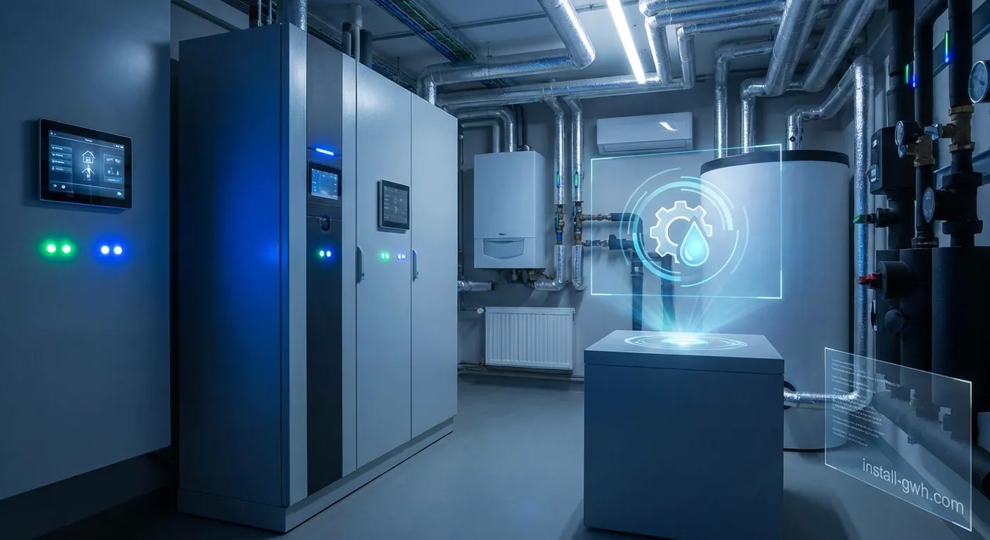 Yako Haustechnik Monteur bei der Arbeit an einer Heizungsanlage